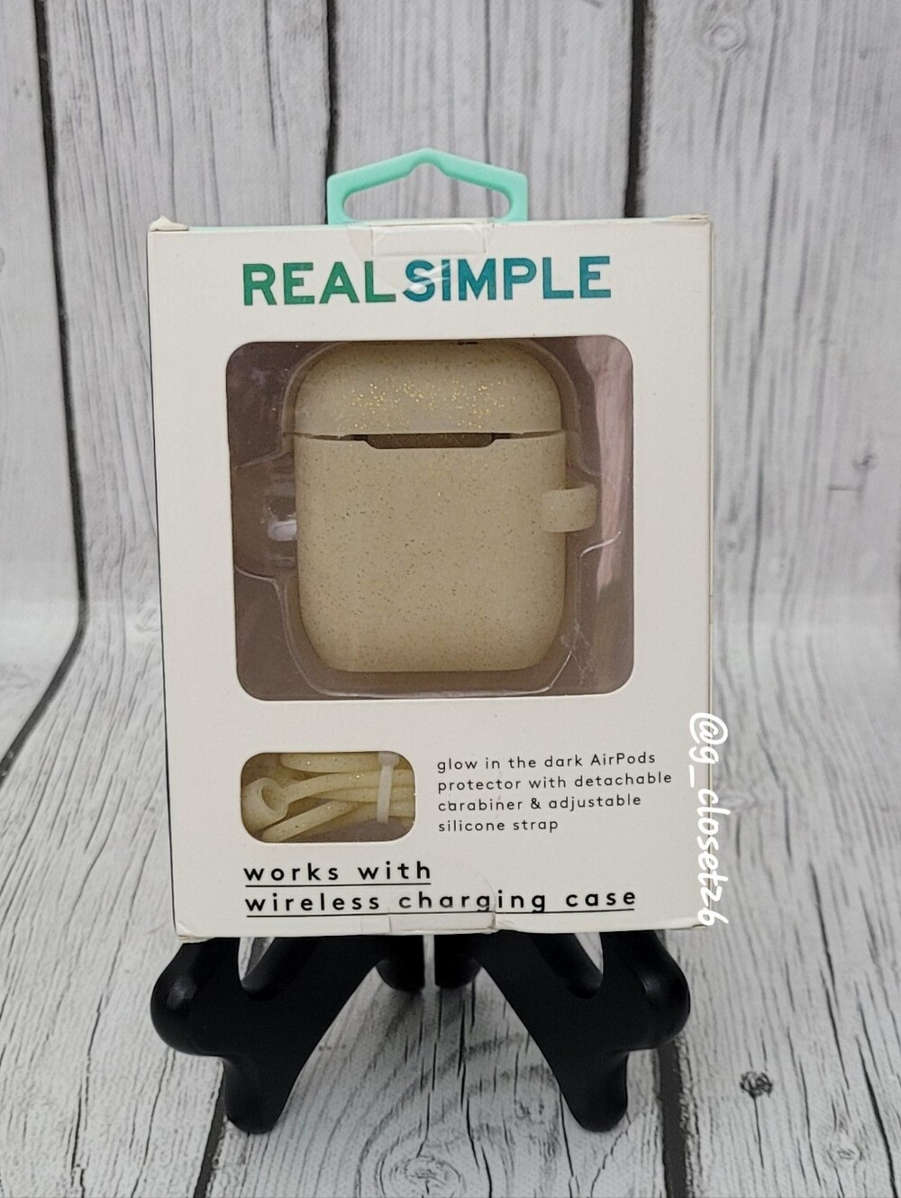 Real Simple Glow-in-the-Dark AirPods Case - NIB